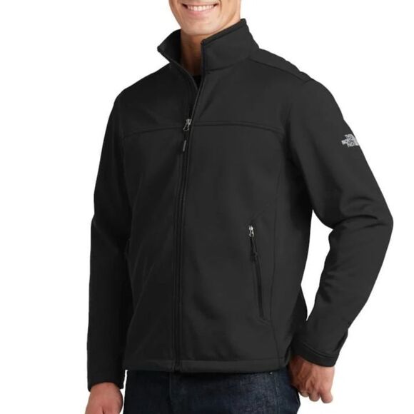 The North Face Men’s Ridgewall Soft Shell warm Jacket Heathered gray medium NWT - Picture 1 of 15